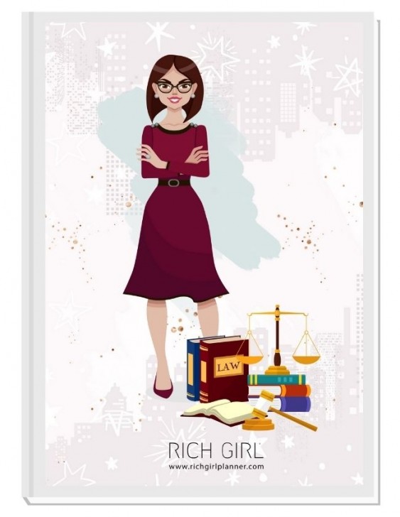 I AM A LAWYER - ДИЗАЙНЕРСКИ ПЛАНЕР RICH GIRL ЗА АДВОКАТИ/ НОТАРИУСИ
