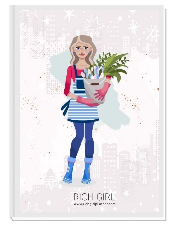 I AM A FLORIST - ДИЗАЙНЕРСКИ ПЛАНЕР RICH GIRL ЗА ФЛОРИСТИ